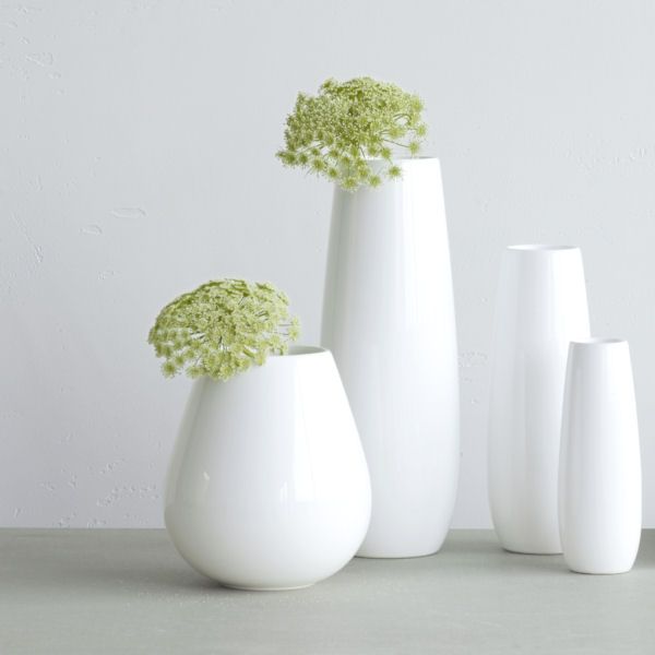 ASA Selection ease Vase 18 cm weiß