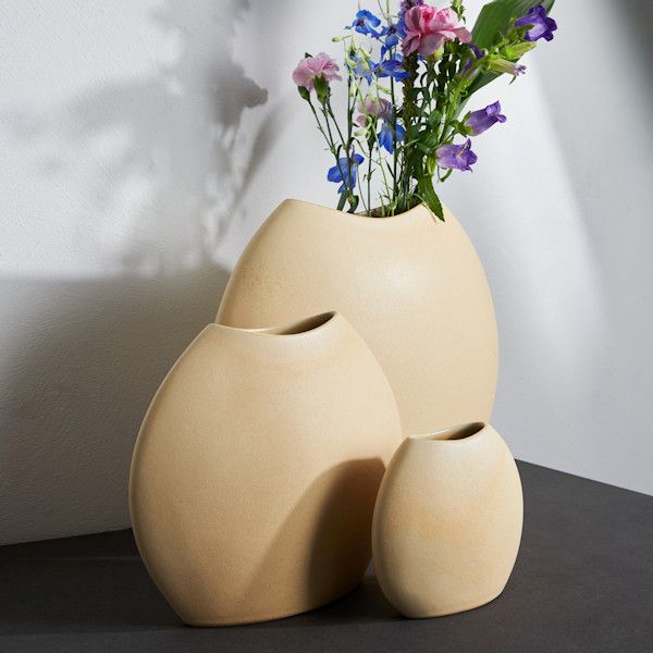 ASA Selection moon Vase 23 cm peanut