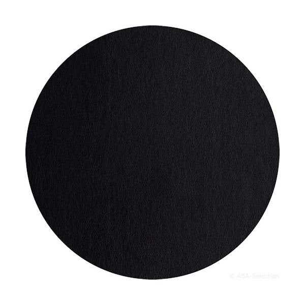 ASA Selection "table tops leder" Tischset schwarz rund