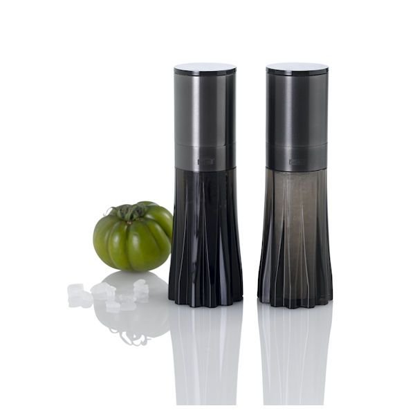 Adhoc Pfeffer- oder Salzmühle CRYSTAL schwarz