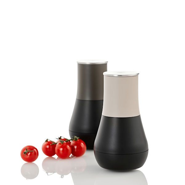 Adhoc Pfeffer- oder Salz-Wippmühle PEPUP schwarz/topaz