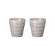 ASA Selection thermo 2er set Thermobecher Espresso twisted grau