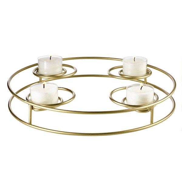 ASA Selection "xmas" Kerzenständer rund, multifunktional gold