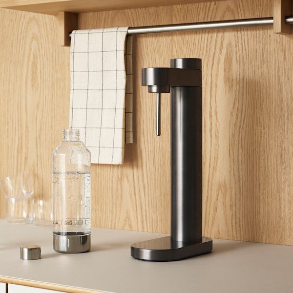 stelton Brus Wassersprudler schwarz metallic