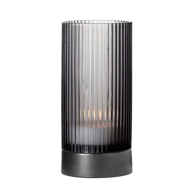 ASA Selection juna Windlicht mit Porzellanfuß 17,8cm, grey