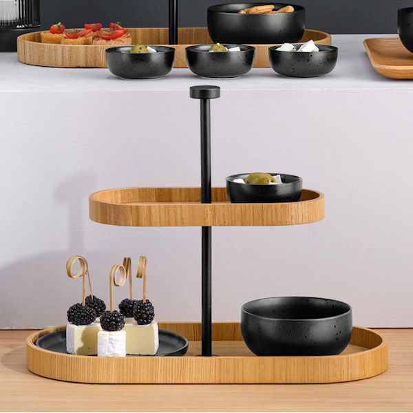 ASA Selection "wood" Etagere 2-stufig, oval
