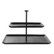 ASA Selection wood Etagere 2-stufig schwarz, rechteckig