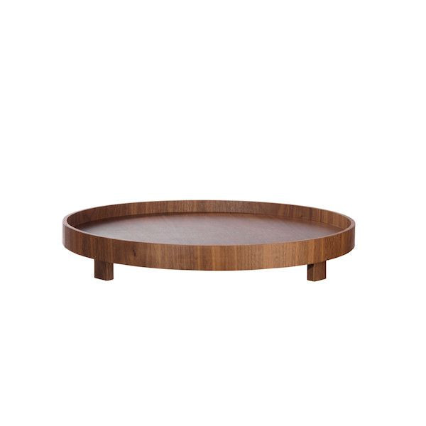 ASA Selection "wood" Tablett auf Fuß rund