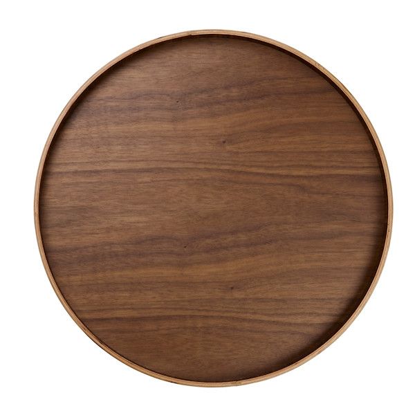 ASA Selection "wood" Tablett auf Fuß rund