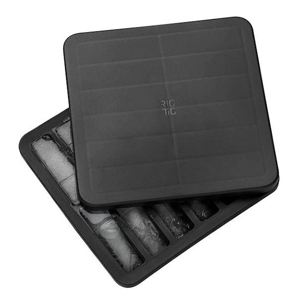 RIG-TIG FREEZE-IT Eiswürfelbox mit Deckel Höhe 2,5 cm schwarz