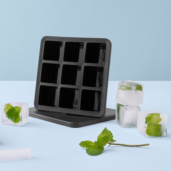 RIG-TIG FREEZE-IT Eiswürfelbox mit Deckel Höhe 5 cm schwarz