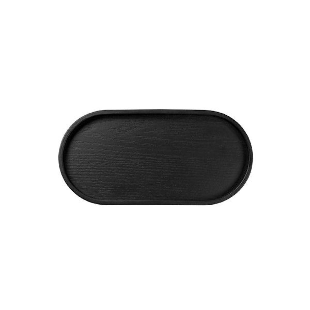 ASA Selection "wood" Holztablett Eiche oval schwarz 23 cm