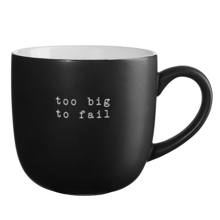 ASA Selection "hey!" Henkelbecher groß "too big to fail"