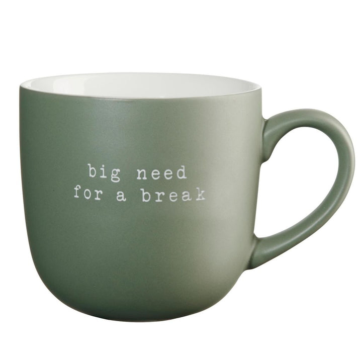 ASA Selection "hey!" Henkelbecher groß "big need for a break"
