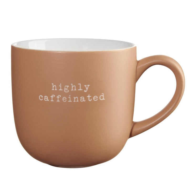 ASA Selection "hey!" Henkelbecher groß "highly caffeinated"