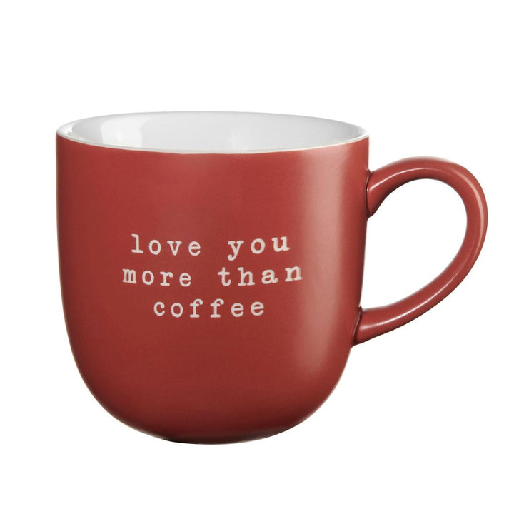 ASA Selection "hey!" Henkelbecher "love you more than coffee"