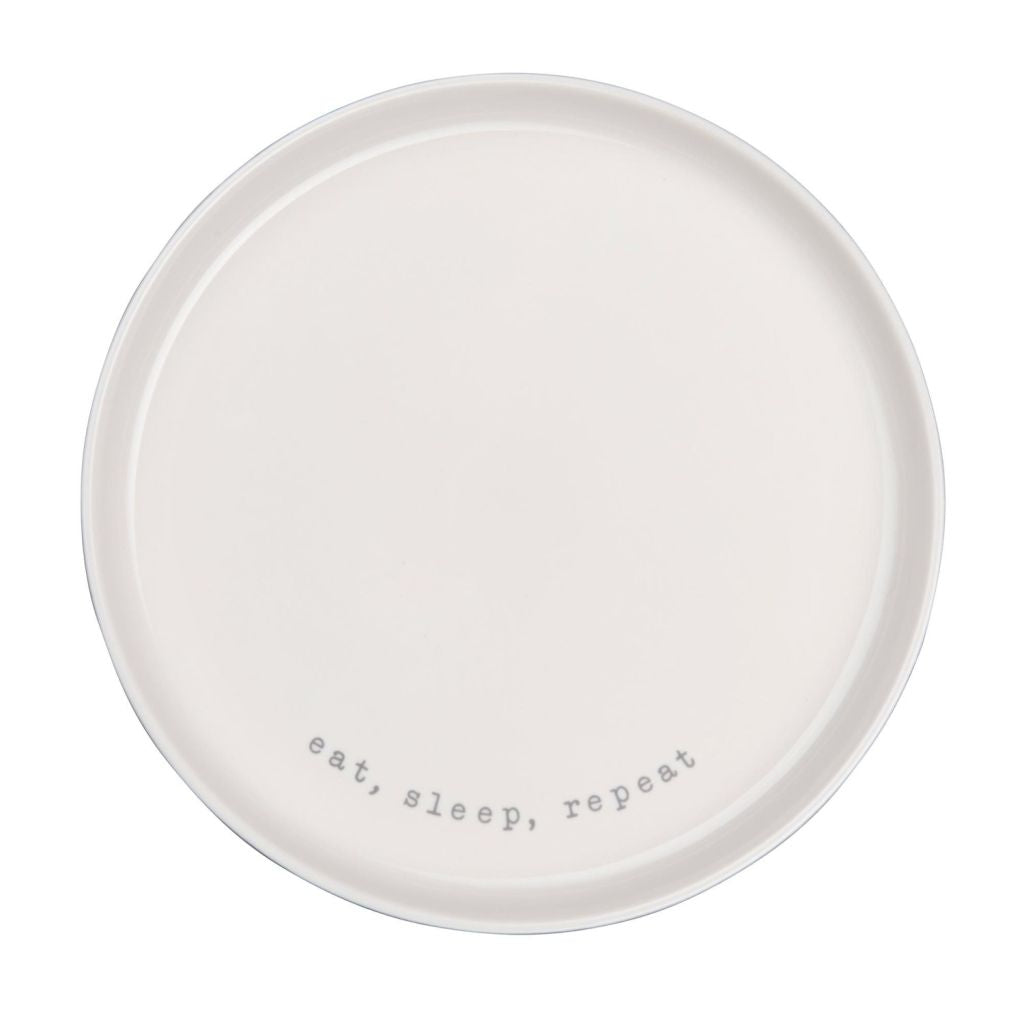 ASA Selection "hey!" Dessertteller "eat, sleep, repeat"