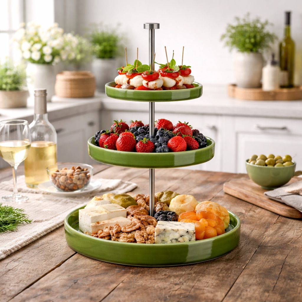 ASA Selection "grande" Etagere 3-stufig verde