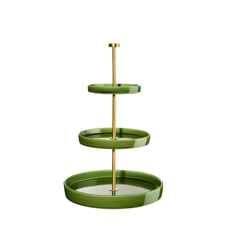 ASA Selection "grande" Etagere 3-stufig verde gold