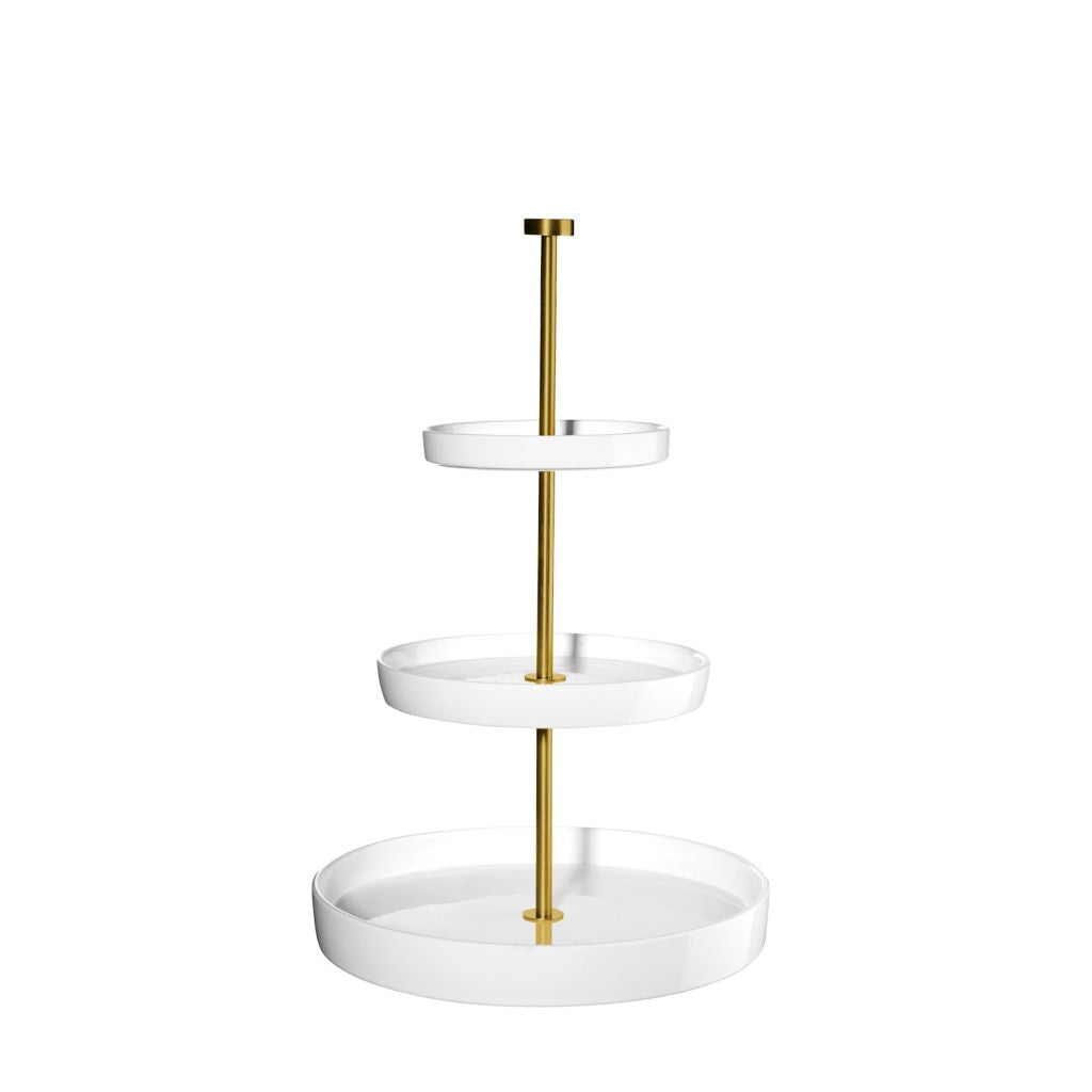 ASA Selection "grande" Etagere 3-stufig weiss gold